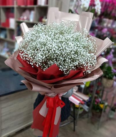 Букет цветов из: Гипсофила в Галюгаевской