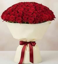 Букет 101 Красная роза Милано в Галюгаевской