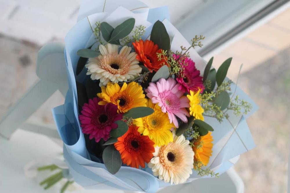 Букет цветов из: Герберы в Галюгаевской