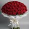 Букет 101 Красная роза Блэк Мэджик в Галюгаевской