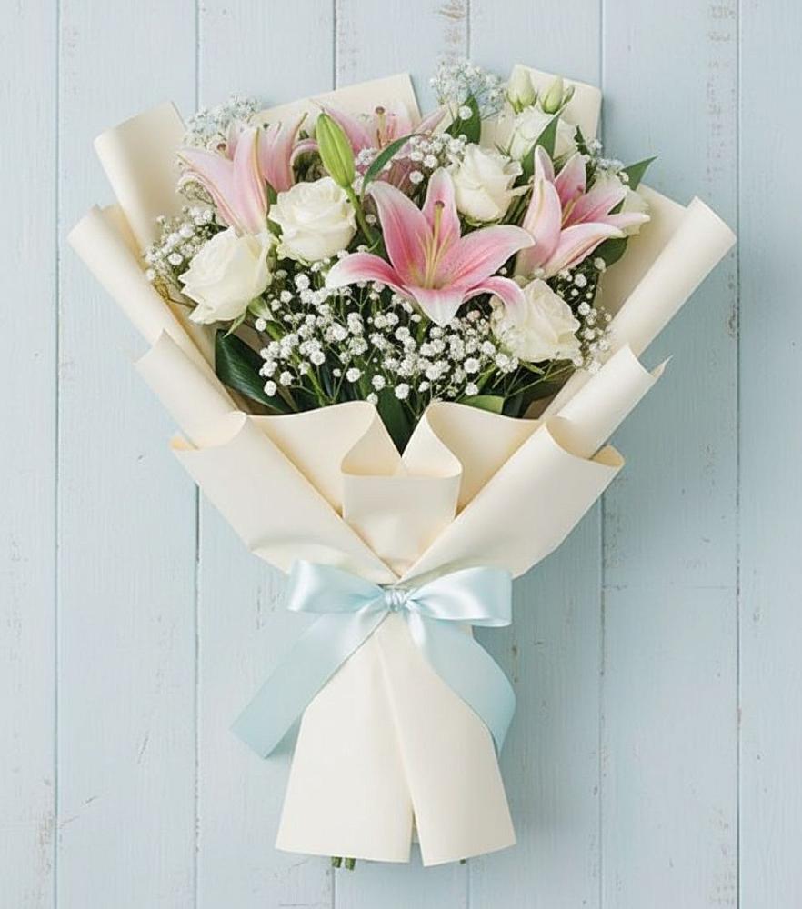 Букет цветов из: Лилии в Галюгаевской