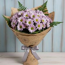 Букет цветов из:  Хризантемы #REPLACE_PRED# Галюгаевской