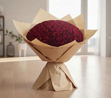 Букет 101 Красная роза в Галюгаевской