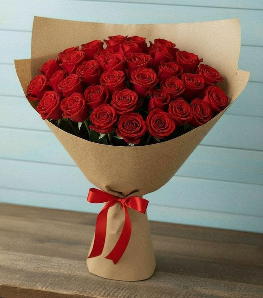 Букет Красные розы Милано в Галюгаевской