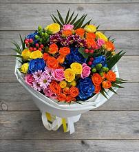 Букет цветов из:  Розы и Хризантемы в Галюгаевской