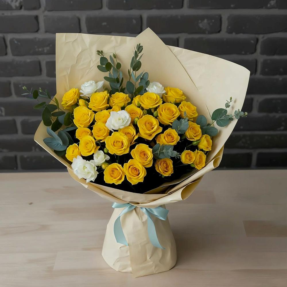 Букет цветов из: Розы в Галюгаевской