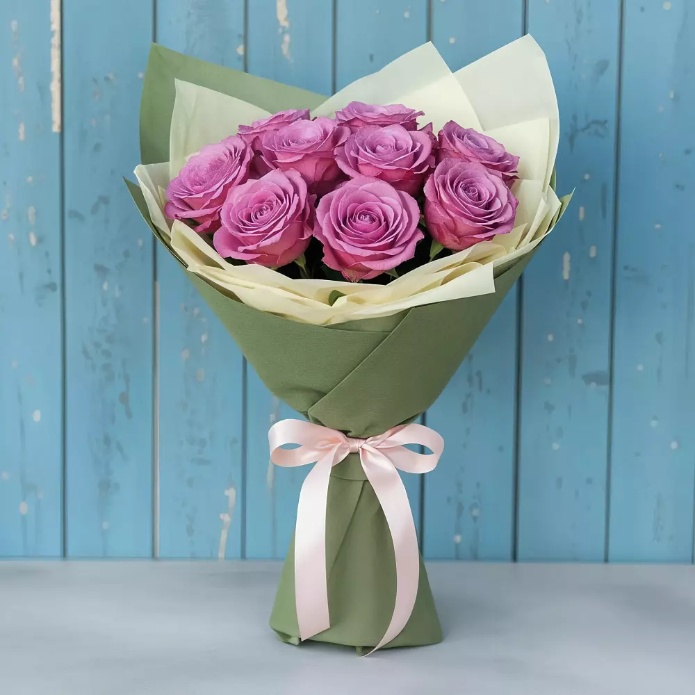 Букет Розы Фёрст Леди в Галюгаевской