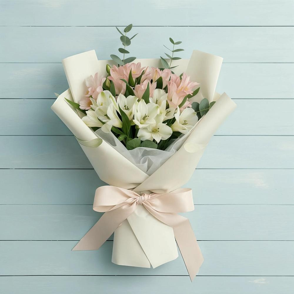 Букет цветов из: Альстромерии в Галюгаевской