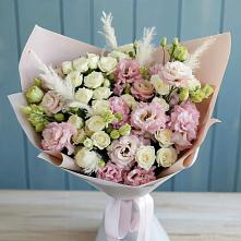 Букет цветов из:  Альстромерии и Розы в Галюгаевской